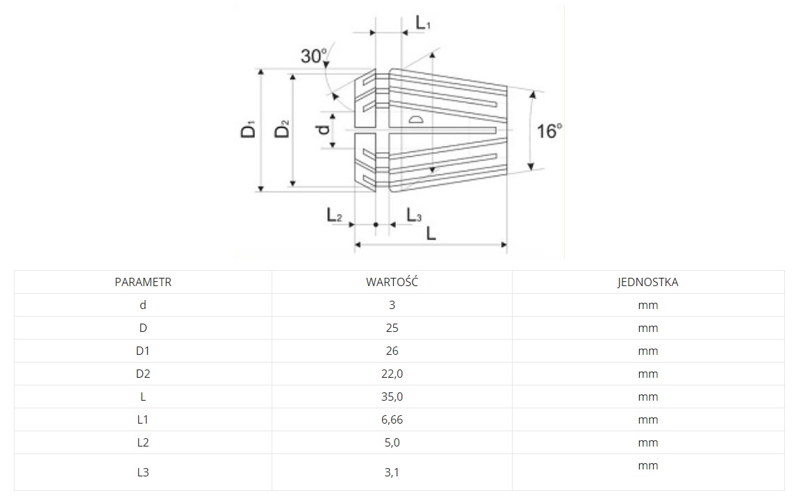 Komplet tulejek zaciskowych ISO40-ER25 uchwyt zaciskowy 1szt, ER25,KPL16,0.5-16mm, ER25C klucz 1szt. w drewnianej kasetce Komplet tulejek zaciskowych ISO40-ER25 uchwyt zaciskowy 1szt, ER25,KPL16,0.5-16mm, ER25C klucz 1szt. w drewnianej kasetce