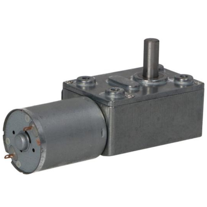 Silnik z przekładnią ślimakową 65:1 90RPM 12VDC Silnik z przekładnią ślimakową 65:1 90RPM 12VDC