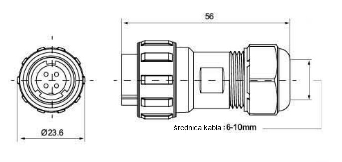Złącze elektryczne TS17CP02 10A/500V Złącze elektryczne TS17CP02 10A/500V