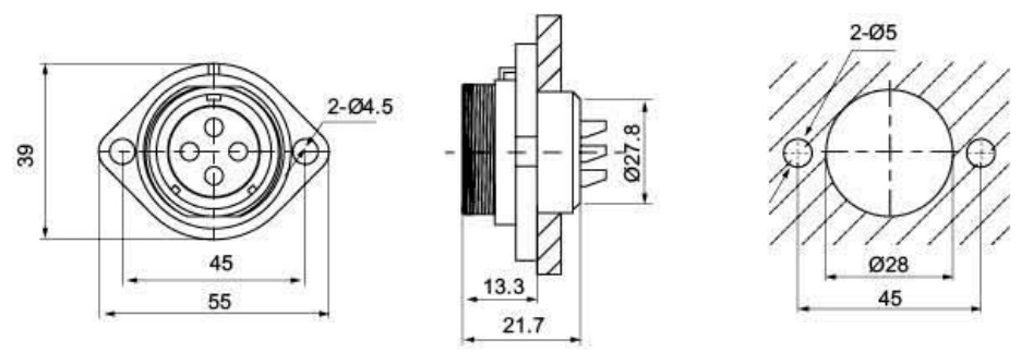 Złącze elektryczne TS29FS07 25A/500V Złącze elektryczne TS29FS07 25A/500V