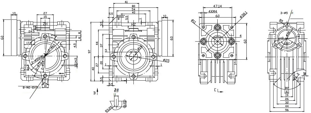 Przekładnia RV30/15 NEMA23