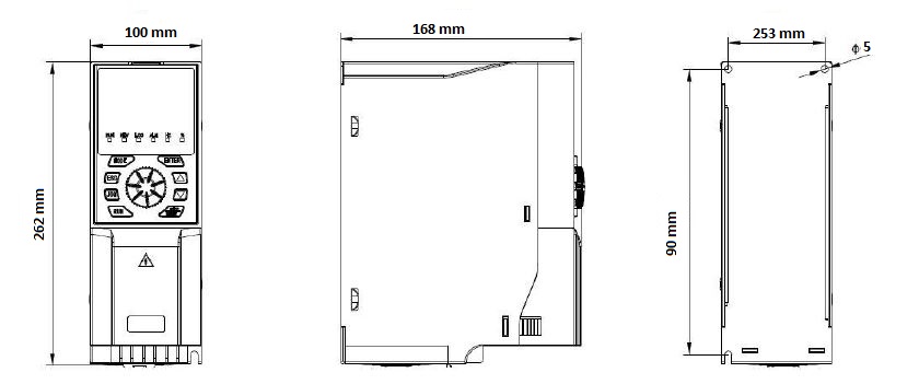Falownik wektorowy trójfazowy D32-T3-5R5G/7R5P 3X400V 5.5kW Falownik wektorowy trójfazowy D32-T3-5R5G/7R5P 3X400V 5.5kW
