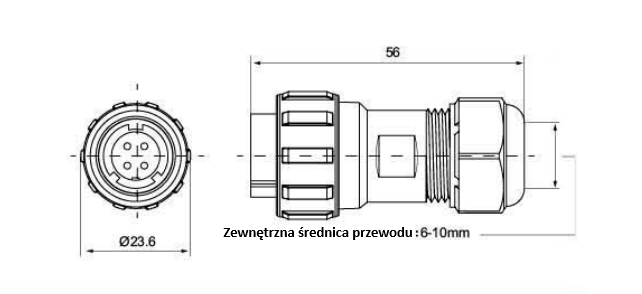 Złącze elektryczne TS17CS03 10A/500V Złącze elektryczne TS17CS03 10A/500V