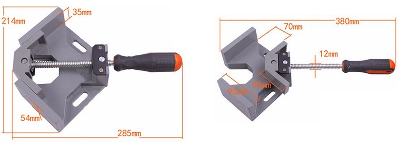 Ścisk stolarski kątowy 4’’ ścisk prostokątny 90st Ścisk stolarski kątowy 4’’ ścisk prostokątny 90st