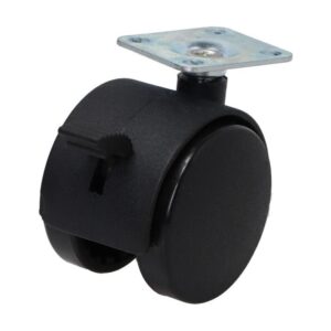 Kółko obrotowe fi 50mm plastikowe z hamulcem z płytą montażową, nośność 30 kg TWPB-50 Kółko obrotowe fi 50mm plastikowe z hamulcem z płytą montażową, nośność 30 kg TWPB-50