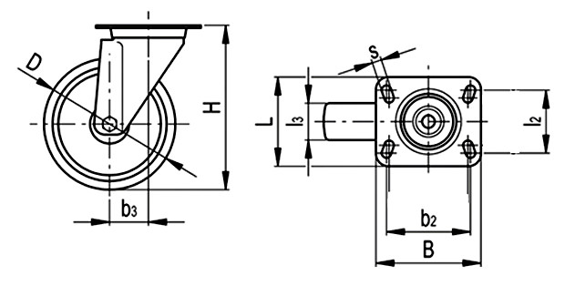 Kółko stałe fi 80mm pompowane z płytą montażową, nośność 120 kg FC 80 Kółko stałe fi 80mm pompowane z płytą montażową, nośność 120 kg FC 80