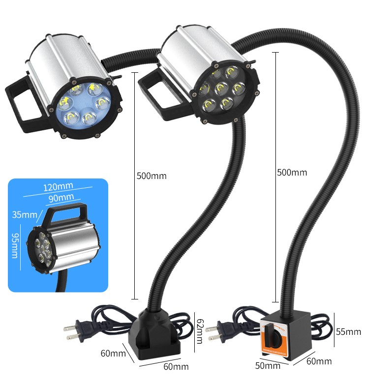 Lampa maszynowa LED 7W z podstawką magnetyczną Lampa maszynowa LED 7W z podstawką magnetyczną