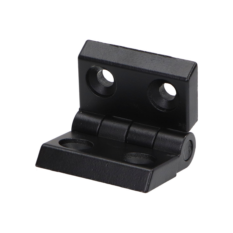 Zawias metalowy czarny do profili 40 63x45mm