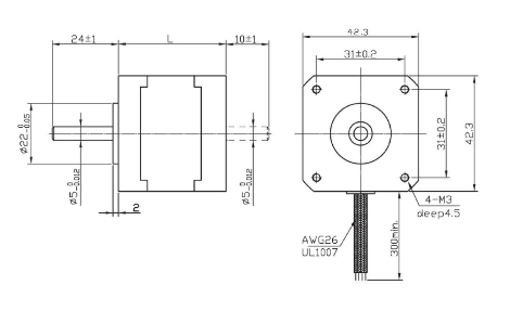 Silnik krokowy SM 42/38-1684A 0.36Nm Silnik krokowy SM 42/38-1684A 0.36Nm