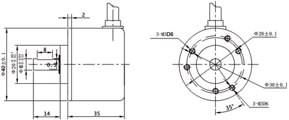 Enkoder inkrementalny obrotowy PIB406C-3600-G5-24-C Enkoder inkrementalny obrotowy PIB406C-3600-G5-24-C