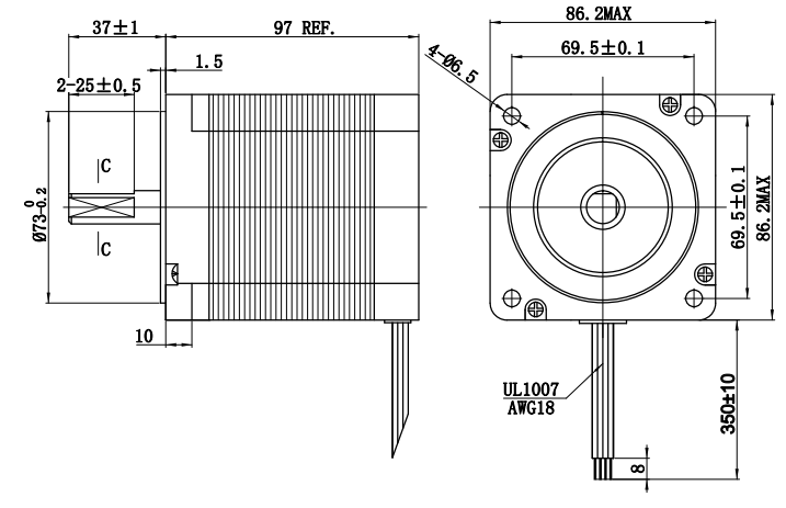 Silnik krokowy 86BYGH6303 - 6,5Nm Silnik krokowy 86BYGH6303 - 6,5Nm