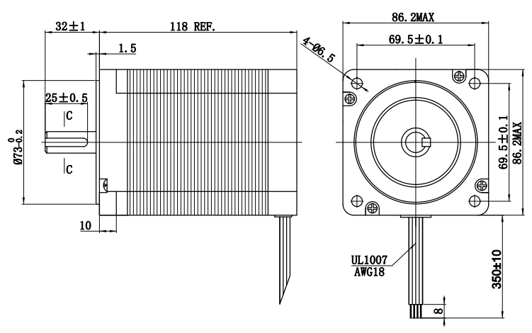 Silnik krokowy 86BYGH8303 - 9,0Nm Silnik krokowy 86BYGH8303 - 9,0Nm