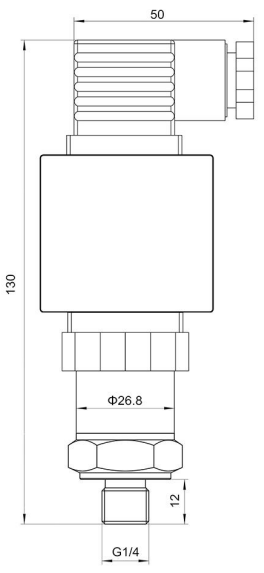 Przetwornik ciśnienia ZX5047-023 z wyświetlaczem - 0-10bar, G1/4, 9-36V, 4-20mA Przetwornik ciśnienia ZX5047-023 z wyświetlaczem - 0-10bar, G1/4, 9-36V, 4-20mA