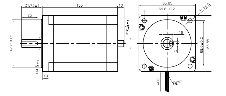 Silnik krokowy SM 86/156-5508B - 12.5Nm Silnik krokowy SM 86/156-5508B - 12.5Nm
