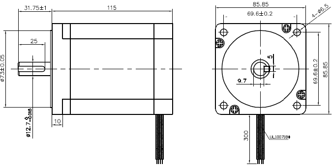 Silnik krokowy SM 86/115-6004A - 8.7Nm Silnik krokowy SM 86/115-6004A - 8.7Nm
