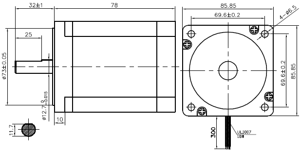 Silnik krokowy SM 86/78-5504A - 4.6Nm Silnik krokowy SM 86/78-5504A - 4.6Nm