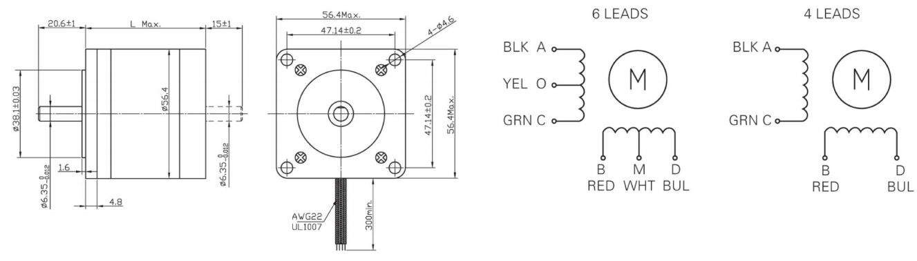 Silnik krokowy SM 57/76-2804MB - 1.89Nm Silnik krokowy SM 57/76-2804MB - 1.89Nm