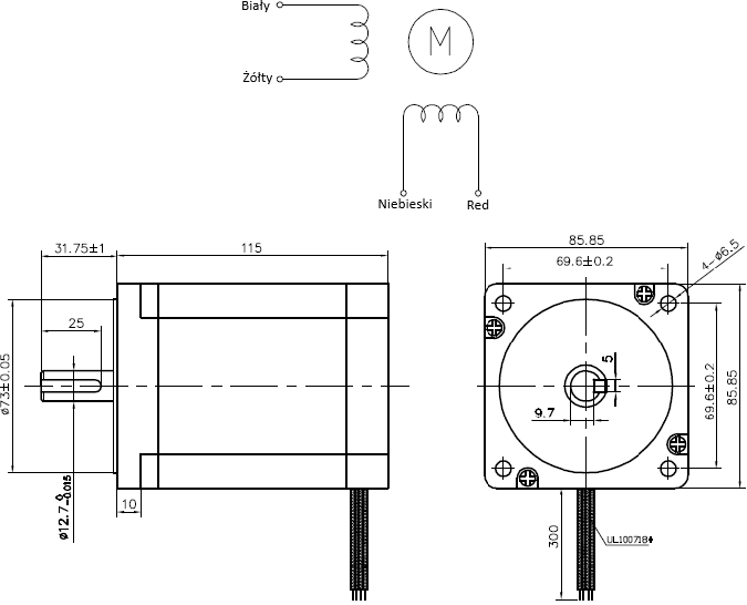 Silnik krokowy SM 86/115-6004A - 8.7Nm Silnik krokowy SM 86/115-6004A - 8.7Nm