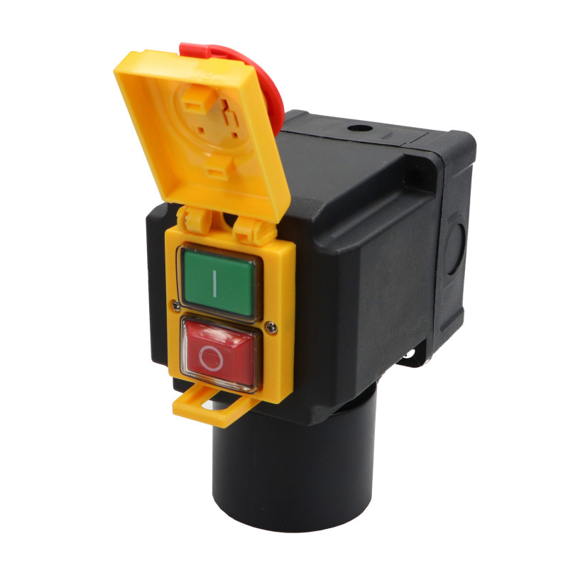 Wyłącznik elektromagnetyczny w obudowie, z grzybkiem bezpieczeństwa 230V DZ08-2B2