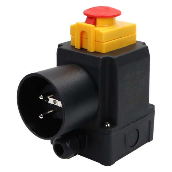 Wyłącznik elektromagnetyczny w obudowie, z grzybkiem bezpieczeństwa 230V DZ08-2B2