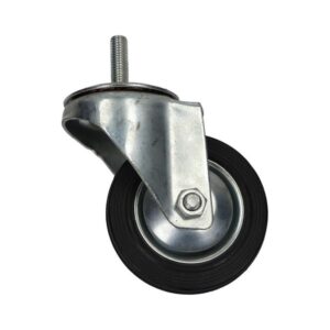 Kółko obrotowe fi 75mm gumowe z gwintowanym trzpieniem, nośność 50 kg N184075