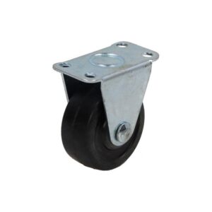 Kółko stałe fi 40mm gumowe meblowe z płytą montażową, nośność 20 kg 2029 - 40x17