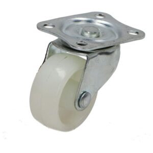 Kółko obrotowe fi 40mm plastikowe meblowe z płytą montażową, nośność 30 kg 2042 - 40x17