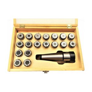 Komplet tulejek zaciskowych ISO40-ER32 uchwyt zaciskowy 1szt, ER32,KPL18,3-20mm, ER32C klucz 1szt. w drewnianej kasetce