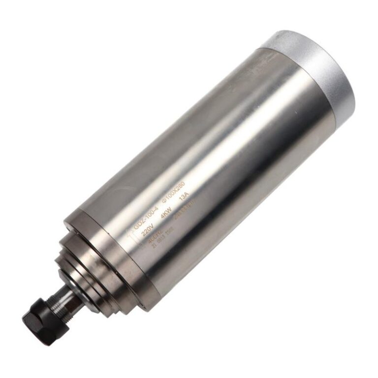 Elektrowrzeciono GDZ100, 4kW, 400Hz, ER20, 24000rpm, chłodzone wodą, obudowa fi100mm Elektrowrzeciono GDZ100, 4kW, 400Hz, ER20, 24000rpm, chłodzone wodą, obudowa fi100mm