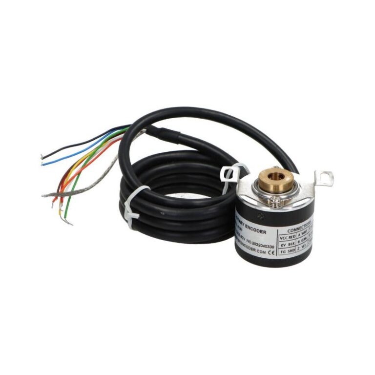 Enkoder inkrementalny obrotowy PKB3808-1000-G5-30T, 1000 imp/obr, 5-30VDC, fi 38mm, otwór 8mm, Line Driver