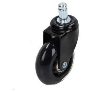 Kółko obrotowe fi 63mm kauczukowe do fotela z trzpieniem, nośność 20 kg FOTK - 63