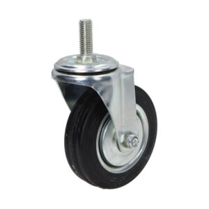 Kółko obrotowe fi 100mm gumowe z gwintowanym trzpieniem, nośność 70 kg N184100 Kółko obrotowe fi 100mm gumowe z gwintowanym trzpieniem, nośność 70 kg N184100