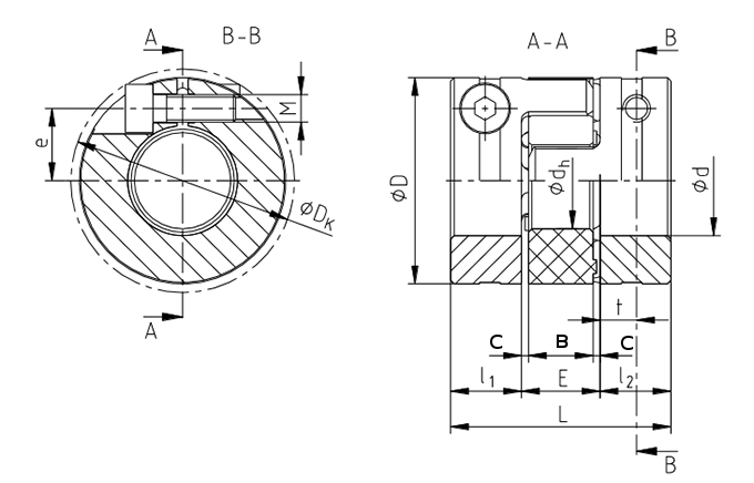 Piasta sprzęgła JM 30C 12,7mm Piasta sprzęgła JM 30C 12,7mm
