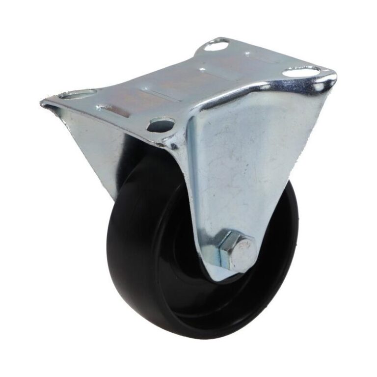 Kółko stałe fi 75mm plastikowe z płytą montażową, nośność 50 kg 4082 - 75x25