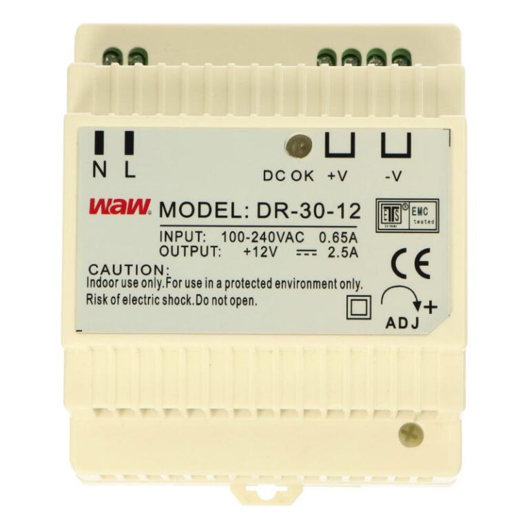 Zasilacz impulsowy DR-30-24 24V 1.25A Zasilacz impulsowy DR-30-24 24V 1.25A
