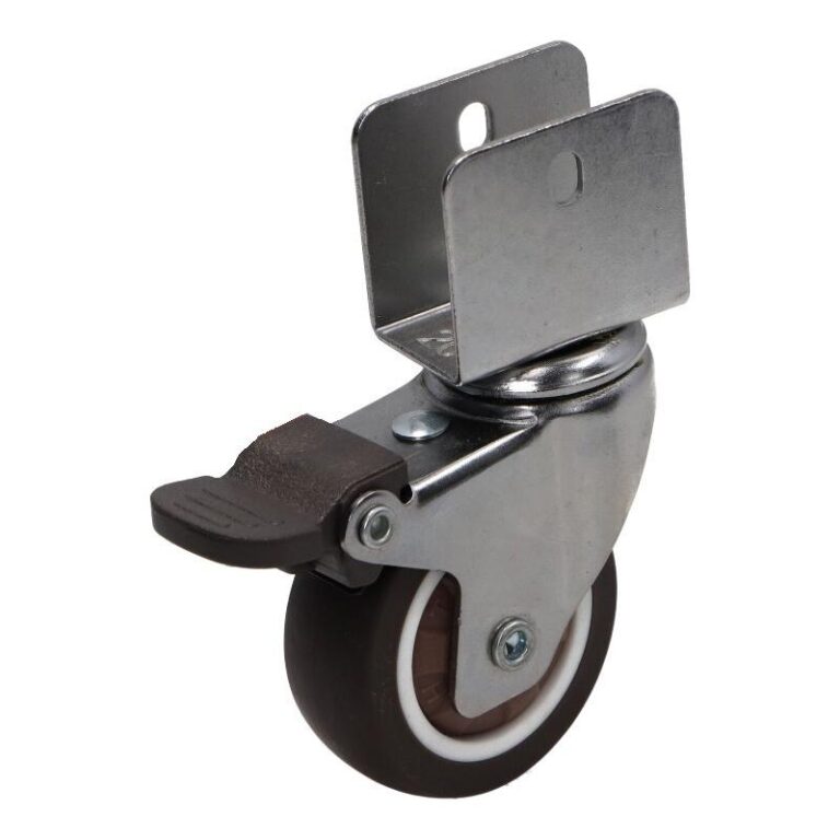 Kółko obrotowe fi 50mm gumowe z hamulcem, nośność 30 kg KM 50U