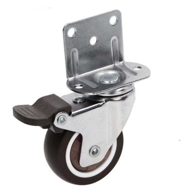 Kółko obrotowe fi 50mm gumowe z hamulcem, nośność 30 kg KM 50L