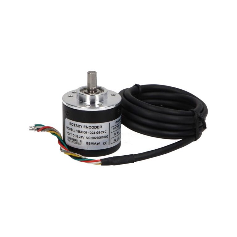 Enkoder inkrementalny obrotowy PIB3806-1024-G5-24C,1024 imp/obr, 5-24VDC, fi38, wałek 6mm, Push Pull