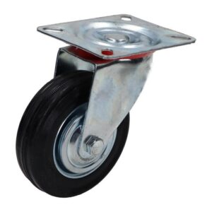 Kółko obrotowe fi 100mm gumowe z płytą montażową, nośność 70 kg 4001 - 100x30
