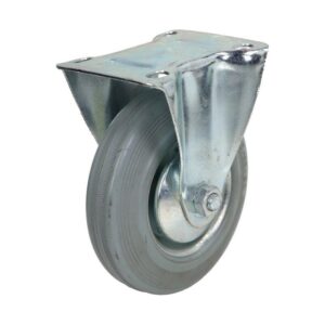 Kółko stałe fi 125mm gumowe z płytą montażową, nośność 100 kg 4022 - 125x37 Kółko stałe fi 125mm gumowe z płytą montażową, nośność 100 kg 4022 - 125x37