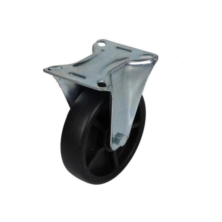 Kółko stałe fi 125mm plastikowe z płytą montażową, nośność 130 kg 4082 - 125x37