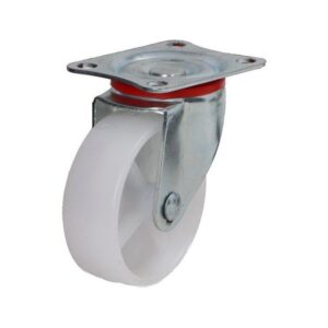 Kółko obrotowe fi 75mm plastikowe meblowe z płytą montażową, nośność 100 kg 2042 - 75x30