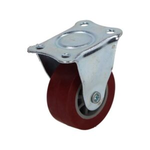 Kółko fi 50mm gumowe z płytą montażową, nośność 30 kg N161050