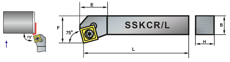Nóż tokarski składany SSKCR 1616-09 Nóż tokarski składany SSKCR 1616-09