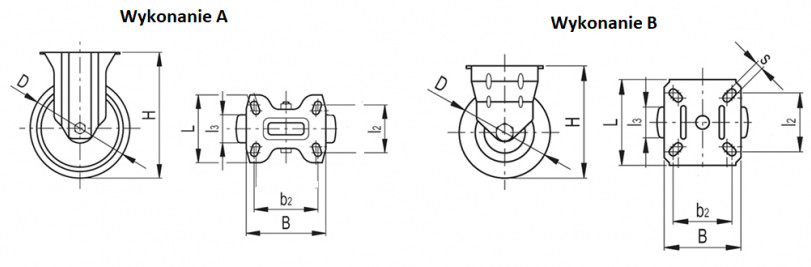 Kółko stałe fi 100mm gumowe z płytą montażową, nośność 70 kg 4022 - 100x30 Kółko stałe fi 100mm gumowe z płytą montażową, nośność 70 kg 4022 - 100x30