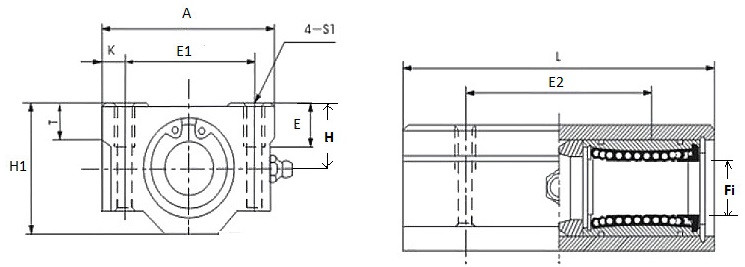 Łożysko liniowe w obudowie SMAG30UU