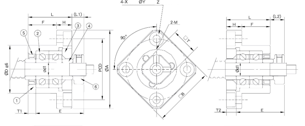 Blok łożyskujący FK10 C5 strona napędowa Blok łożyskujący FK10 C5 strona napędowa