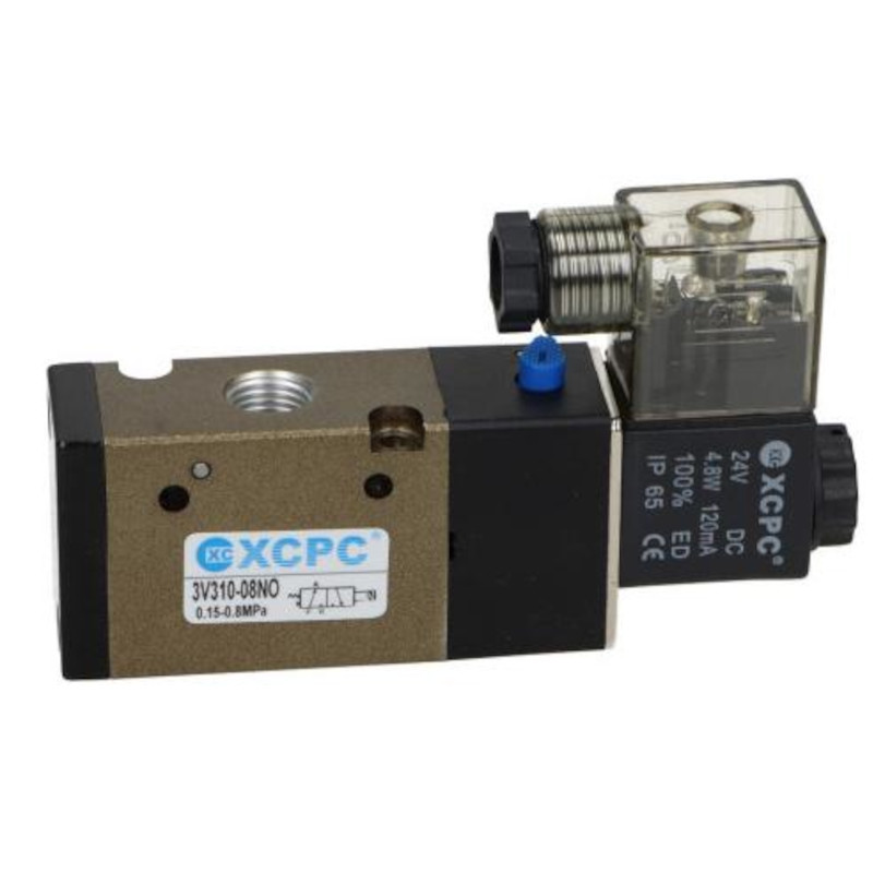 Elektrozawór pneumatyczny 3/2 monostabilny 1/4" 3V310-08-NO-DC24V Elektrozawór pneumatyczny 3/2 monostabilny 1/4" 3V310-08-NO-DC24V