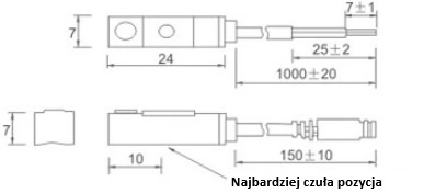 Czujnik położenia tłoka siłownika XC-03N Czujnik położenia tłoka siłownika XC-03N