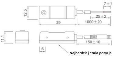 Czujnik położenia tłoka siłownika XC-21P Czujnik położenia tłoka siłownika XC-21P